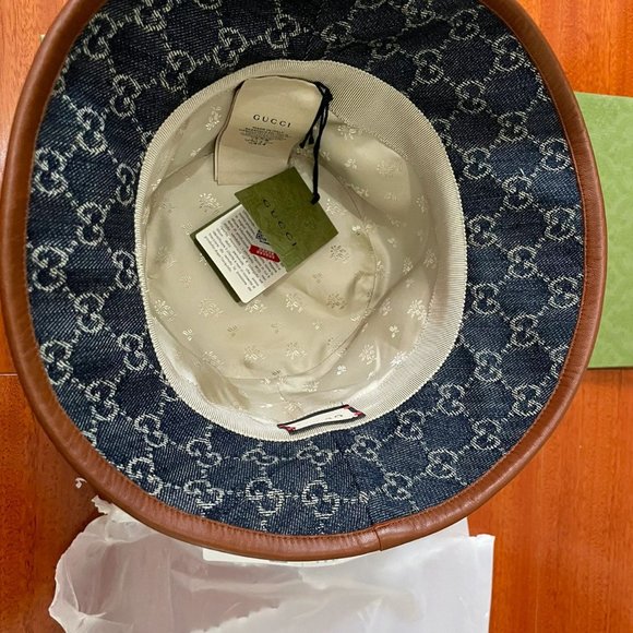 gucci bucket hat 100% authentic brand new unused